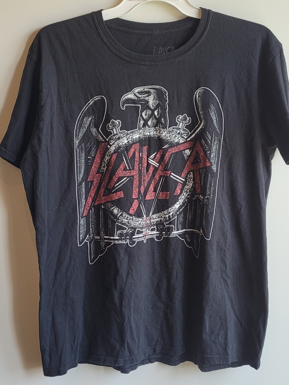 Slayer Eagle Graphic Band T-Shirt Black Men's XL Heavy Metal Rock Tee - Picture 2 of 4